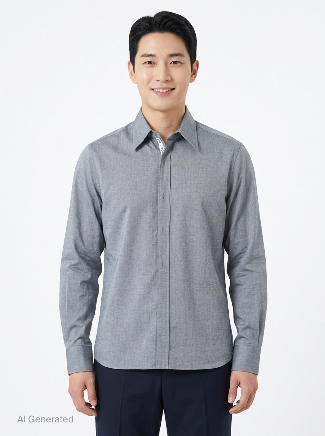 Long Sleeve Oxford Shirt | MM6 Maison Margiela | Club21 - front