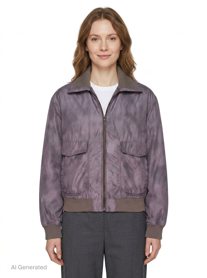Sky Dye Nylon Sports Jacket | MM6 Maison Margiela | Club21 - front
