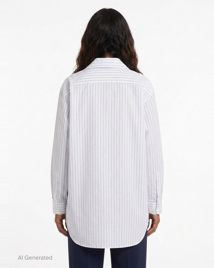 Striped Long Sleeve Shirt | MM6 Maison Margiela | Club21 - back