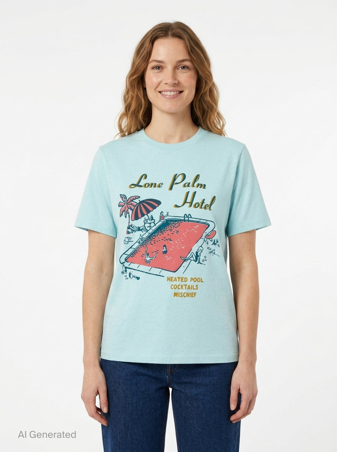 Lone Palm Hotel Graphic Tee | Mother | Club21 - front