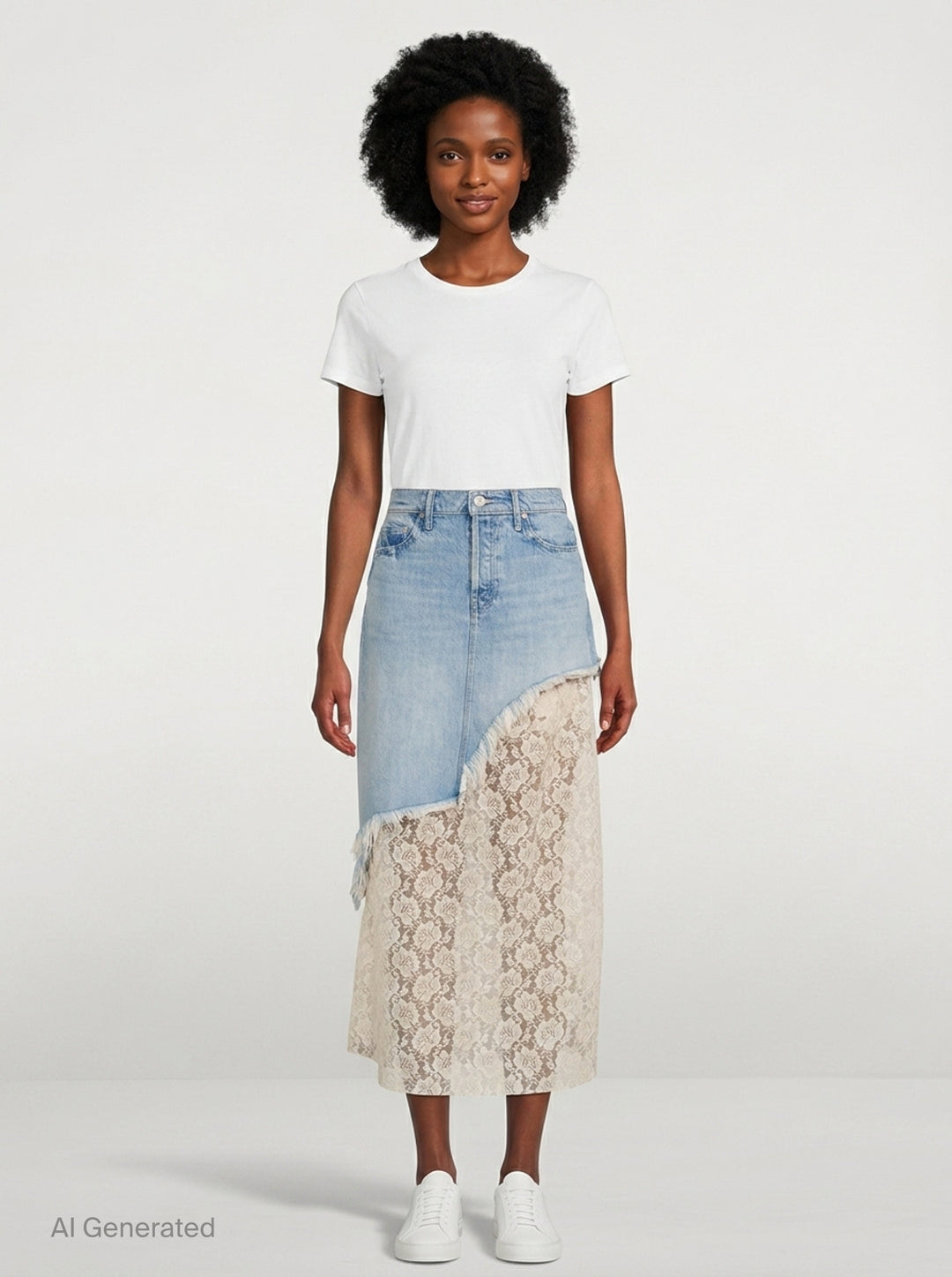 Peek-A-Boo Maxi Skirt | Mother | Club21 - front