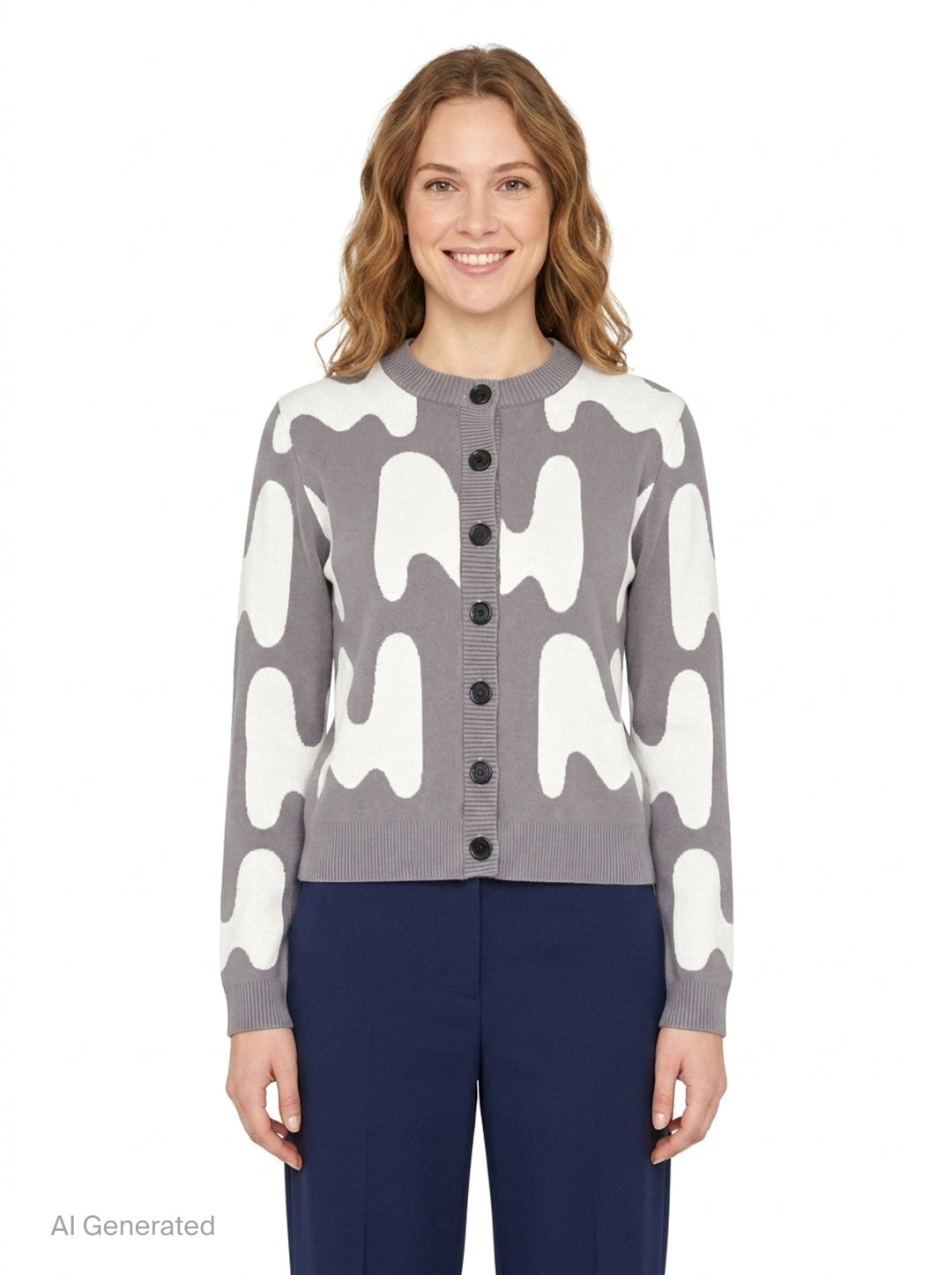 Allover M Cardigan | MSGM | Club21 - front