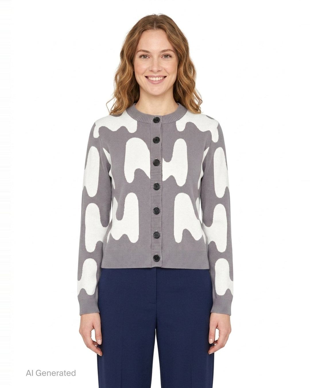 Allover M Cardigan | MSGM | Club21 - front