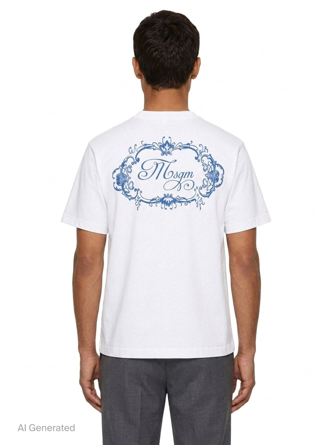 Back Banner T-Shirt | MSGM | Club21 - back