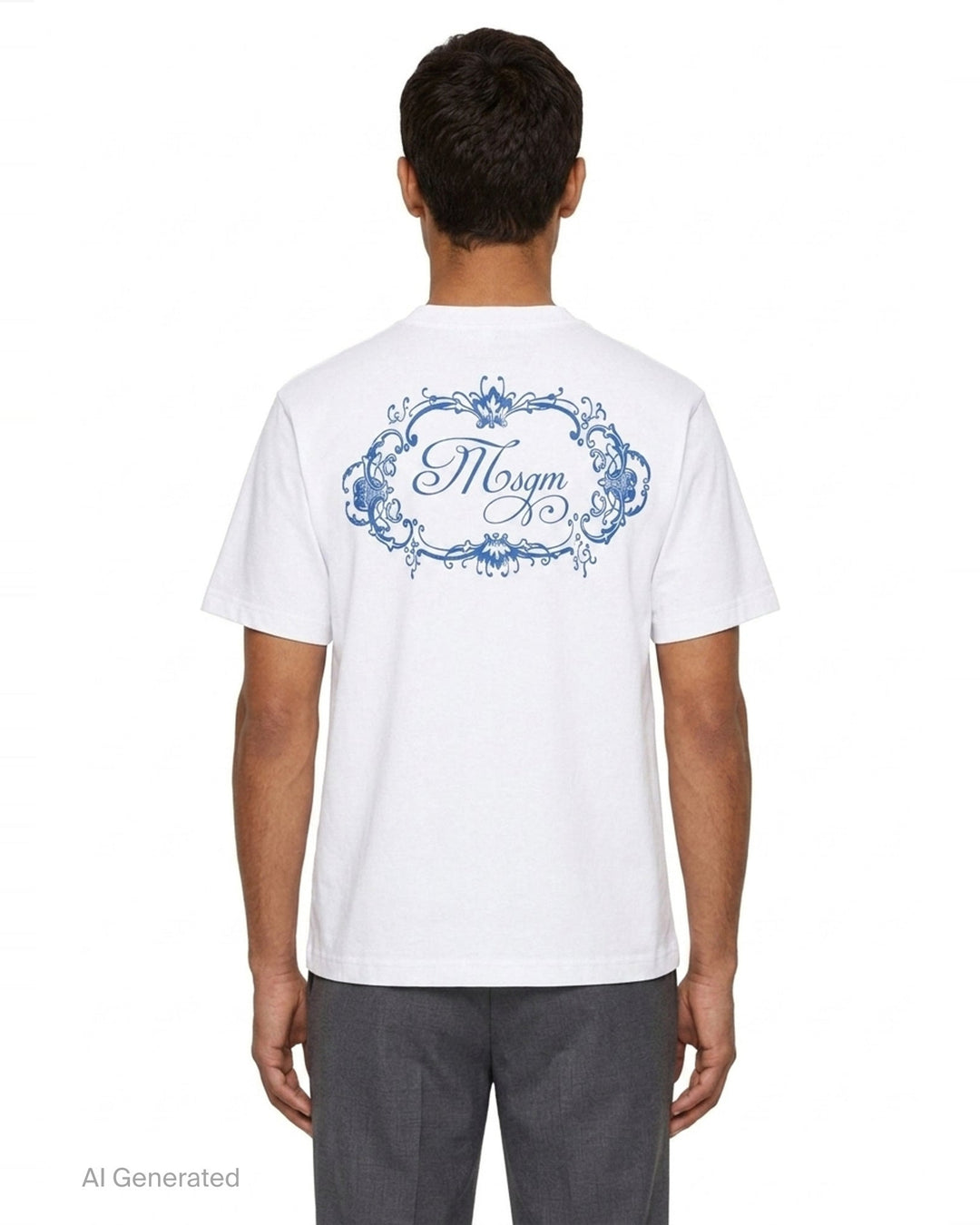 Back Banner T-Shirt | MSGM | Club21 - back