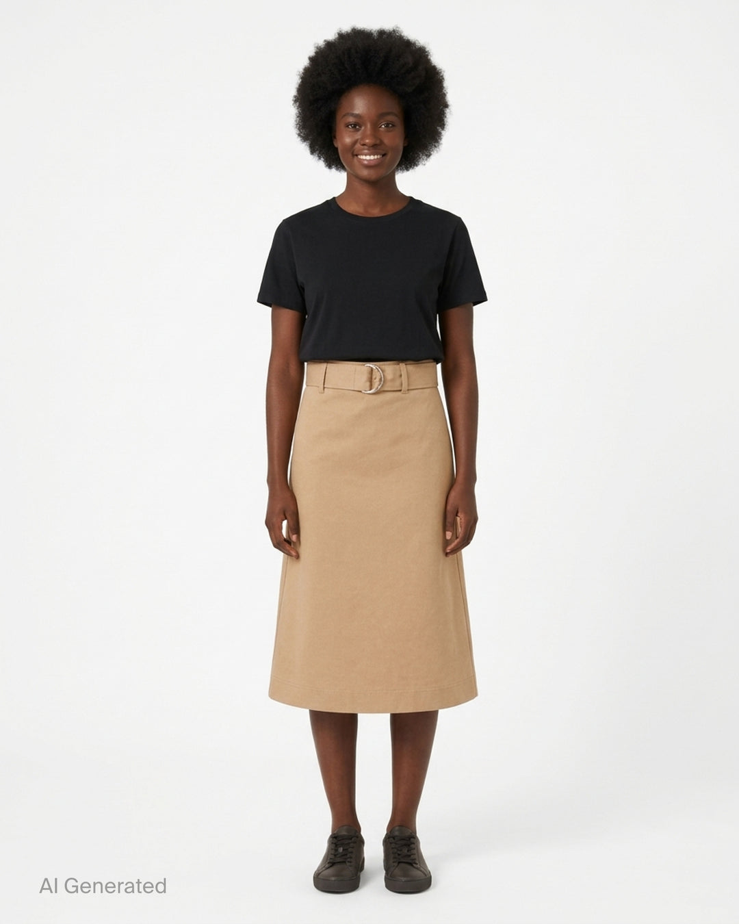 Belted A-Line Skirt | MSGM | Club21 - front