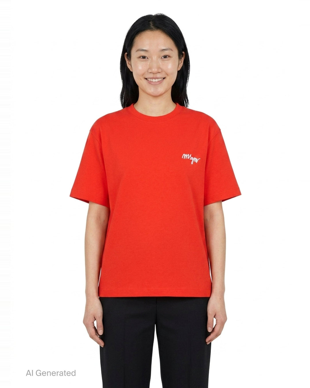 Brushstroke Logo T-Shirt | MSGM | Club21 - front