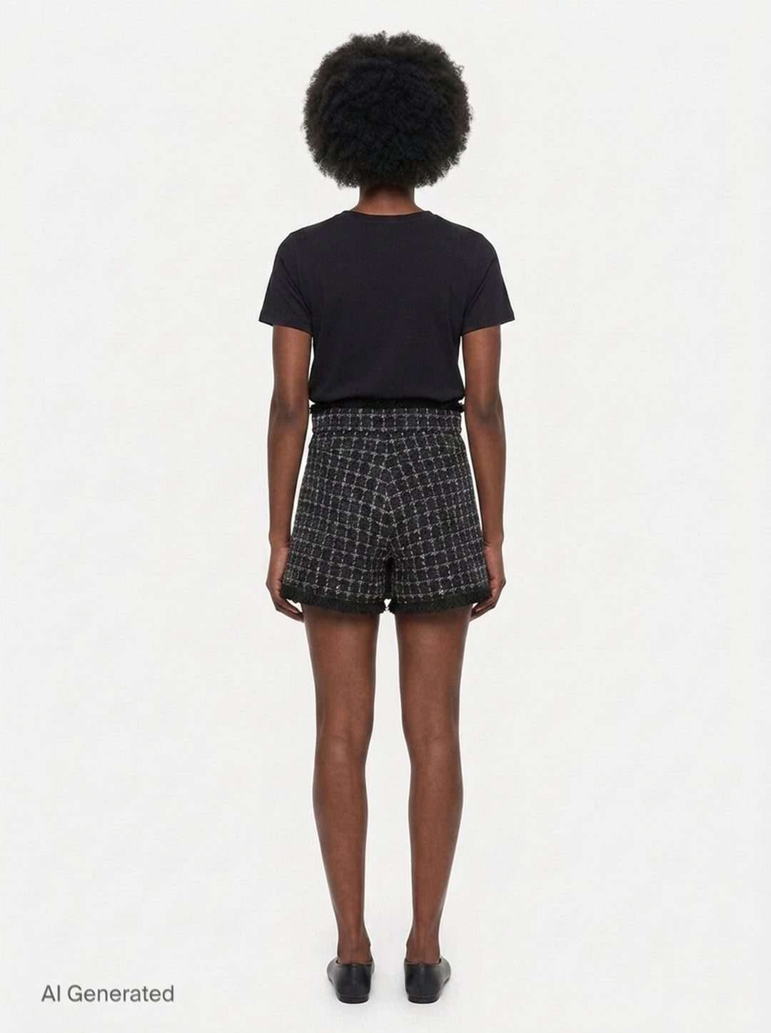 Checkered Tweed Skorts | MSGM | Club21 - back