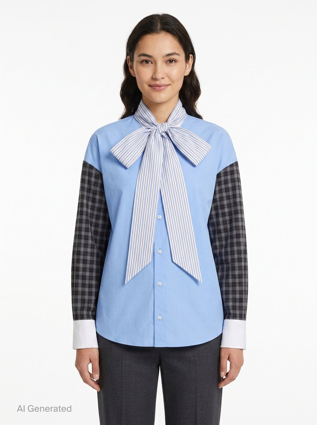 Colour Block Long Sleeve Top | MSGM | Club21 - front