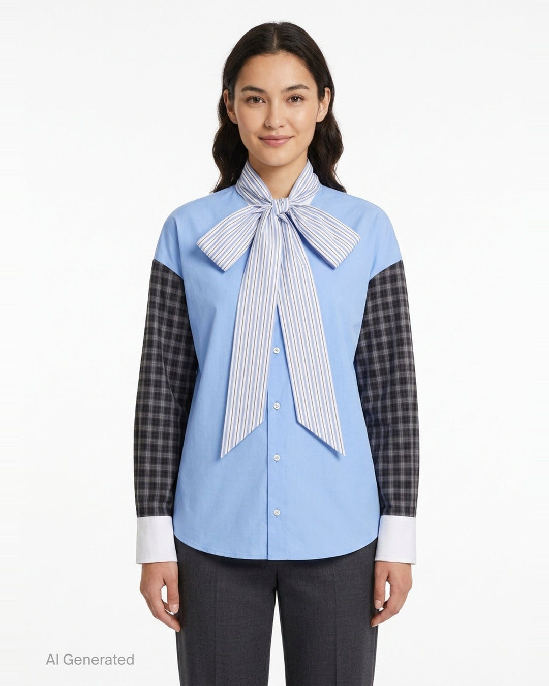 Colour Block Long Sleeve Top | MSGM | Club21 - front