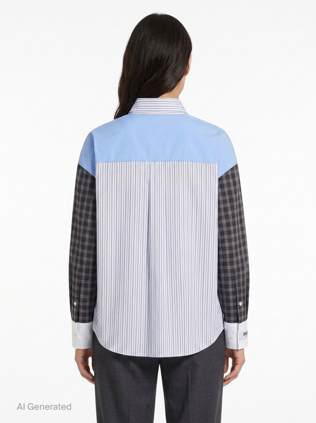 Colour Block Long Sleeve Top | MSGM | Club21 - back