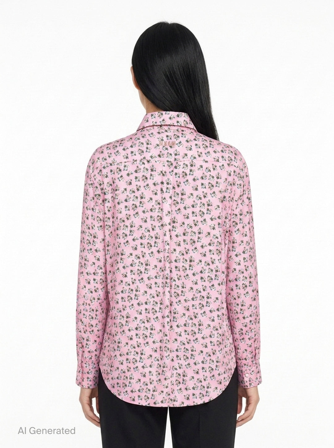 Dainty Floral Print Shirt | MSGM | Club21 - back