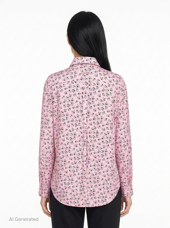 Dainty Floral Print Shirt | MSGM | Club21 - back