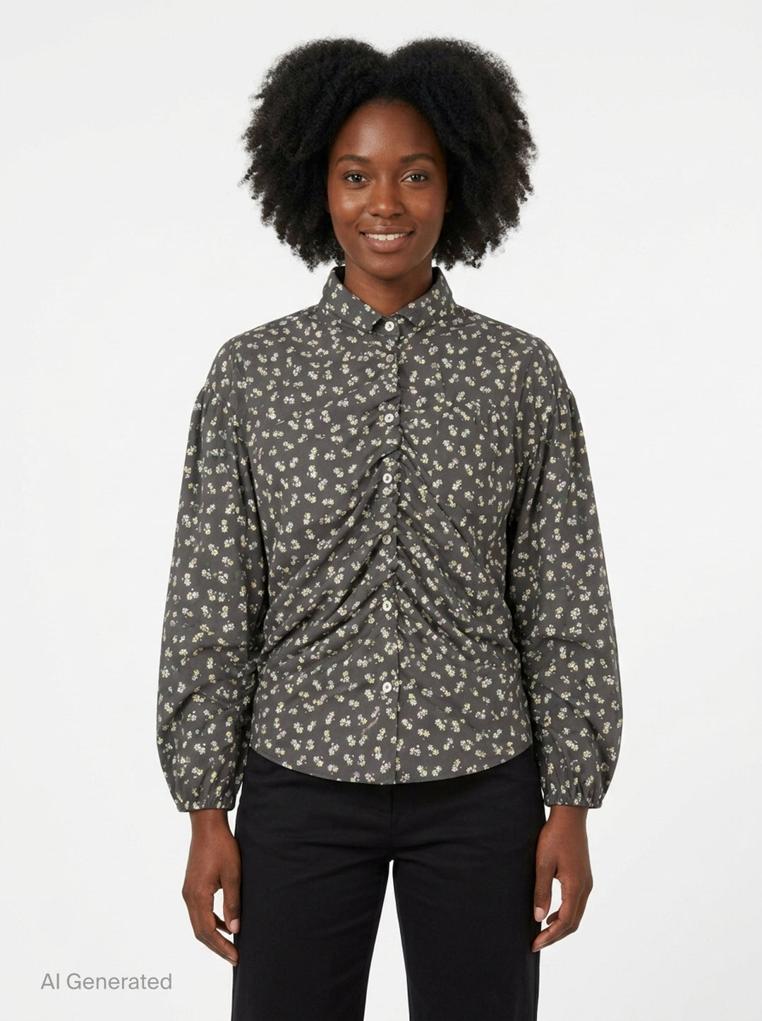 Dainty Floral Shirt | MSGM | Club21 - front