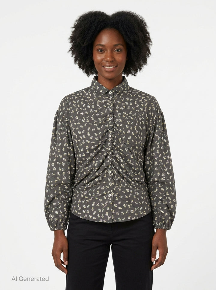 Dainty Floral Shirt | MSGM | Club21 - front