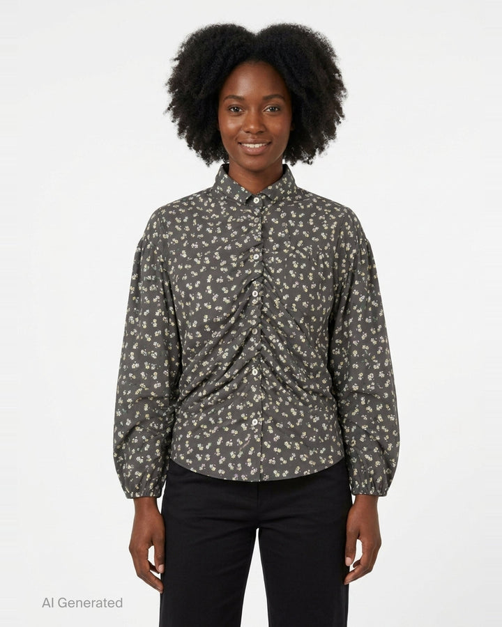 Dainty Floral Shirt | MSGM | Club21 - front