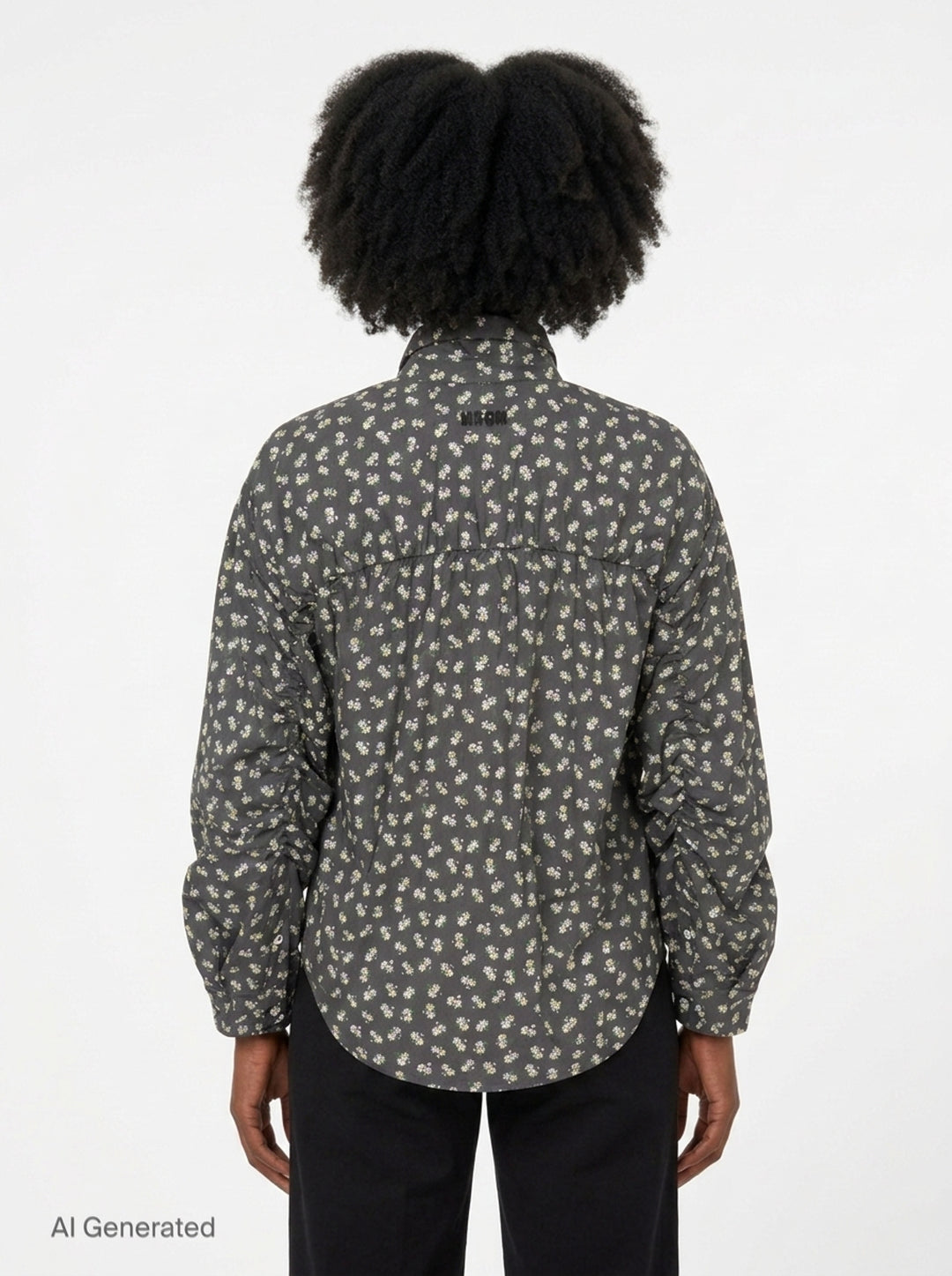 Dainty Floral Shirt | MSGM | Club21 - back