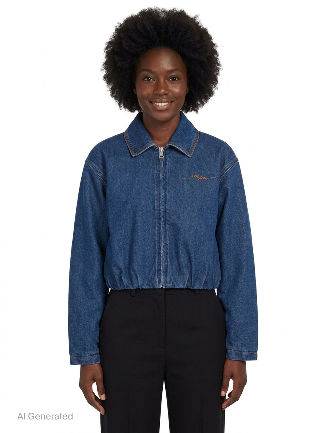 Denim Bomber Jacket | MSGM | Club21 - front