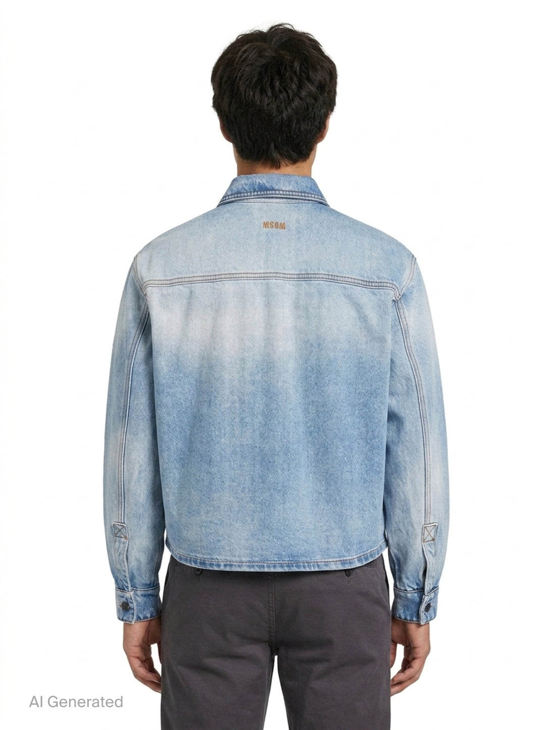 Denim Shirt | MSGM | Club21 - back