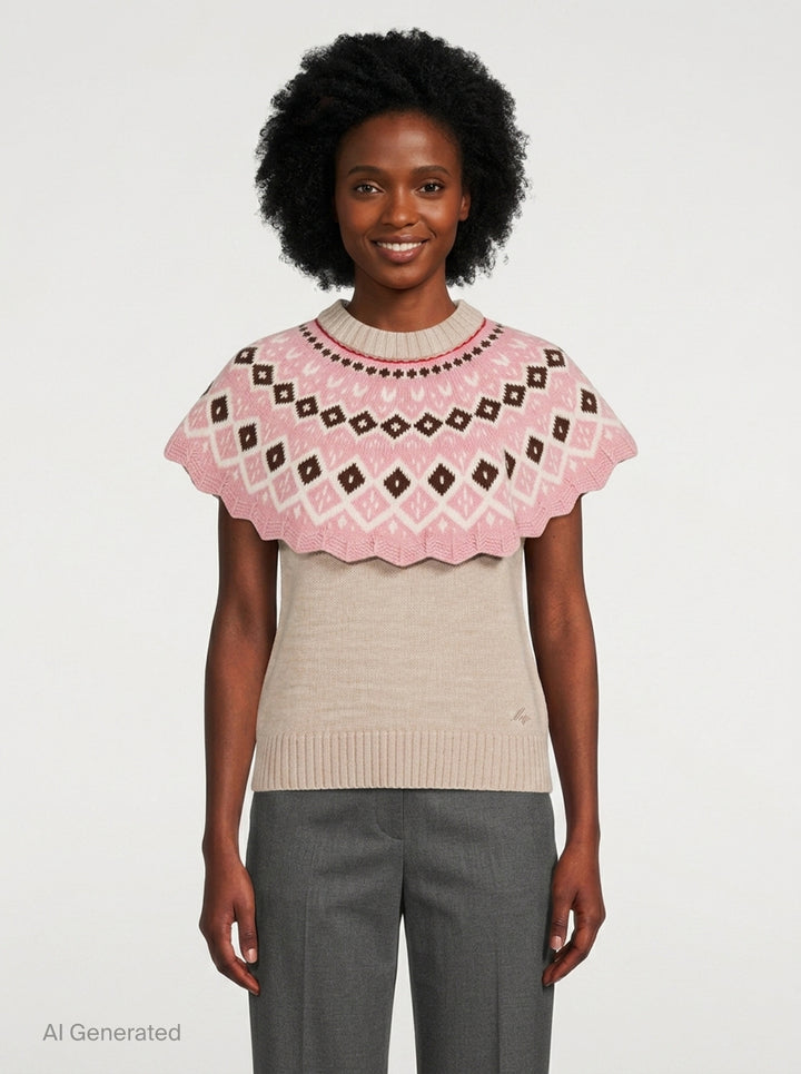 Knit Top With Capelet | MSGM | Club21 - front