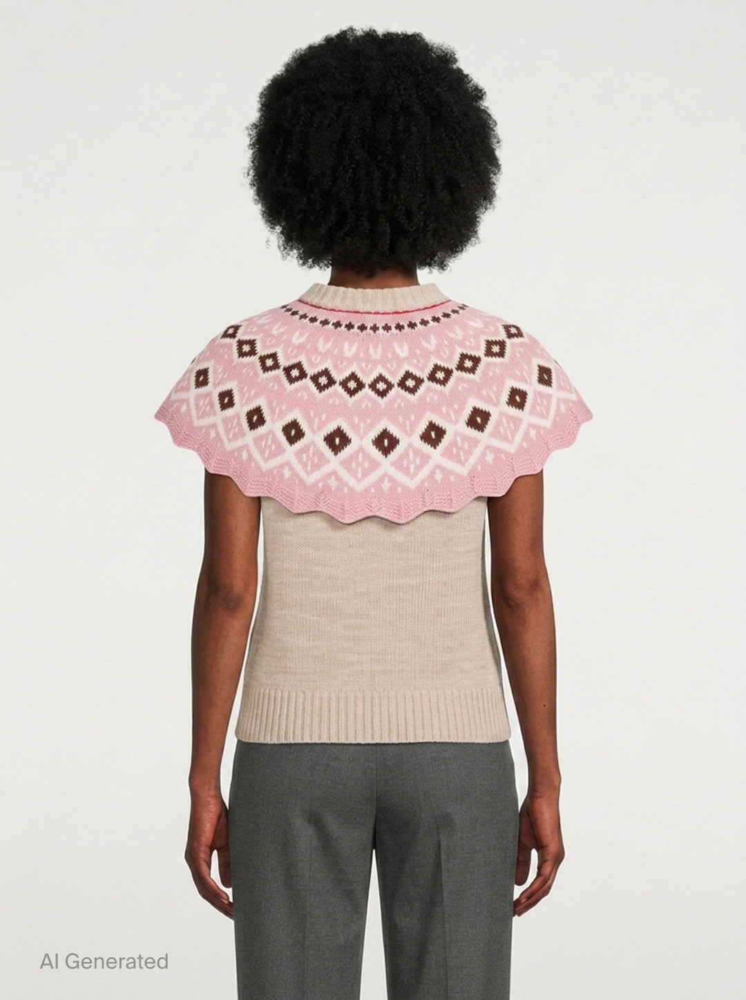Knit Top With Capelet | MSGM | Club21 - back