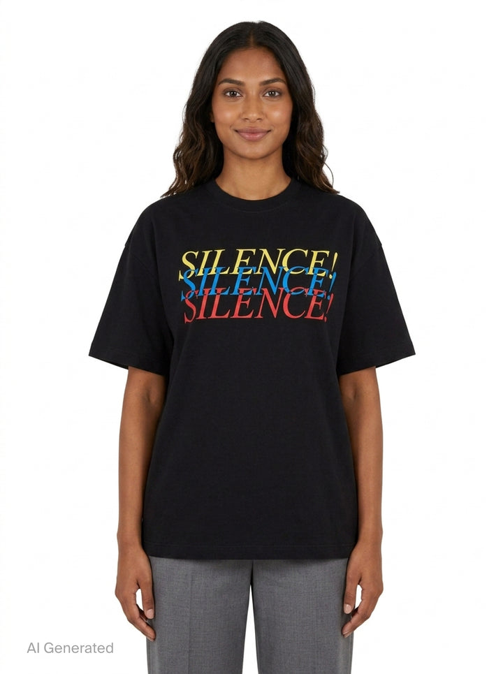 Silence Graphic Tee | MSGM | Club21 - front