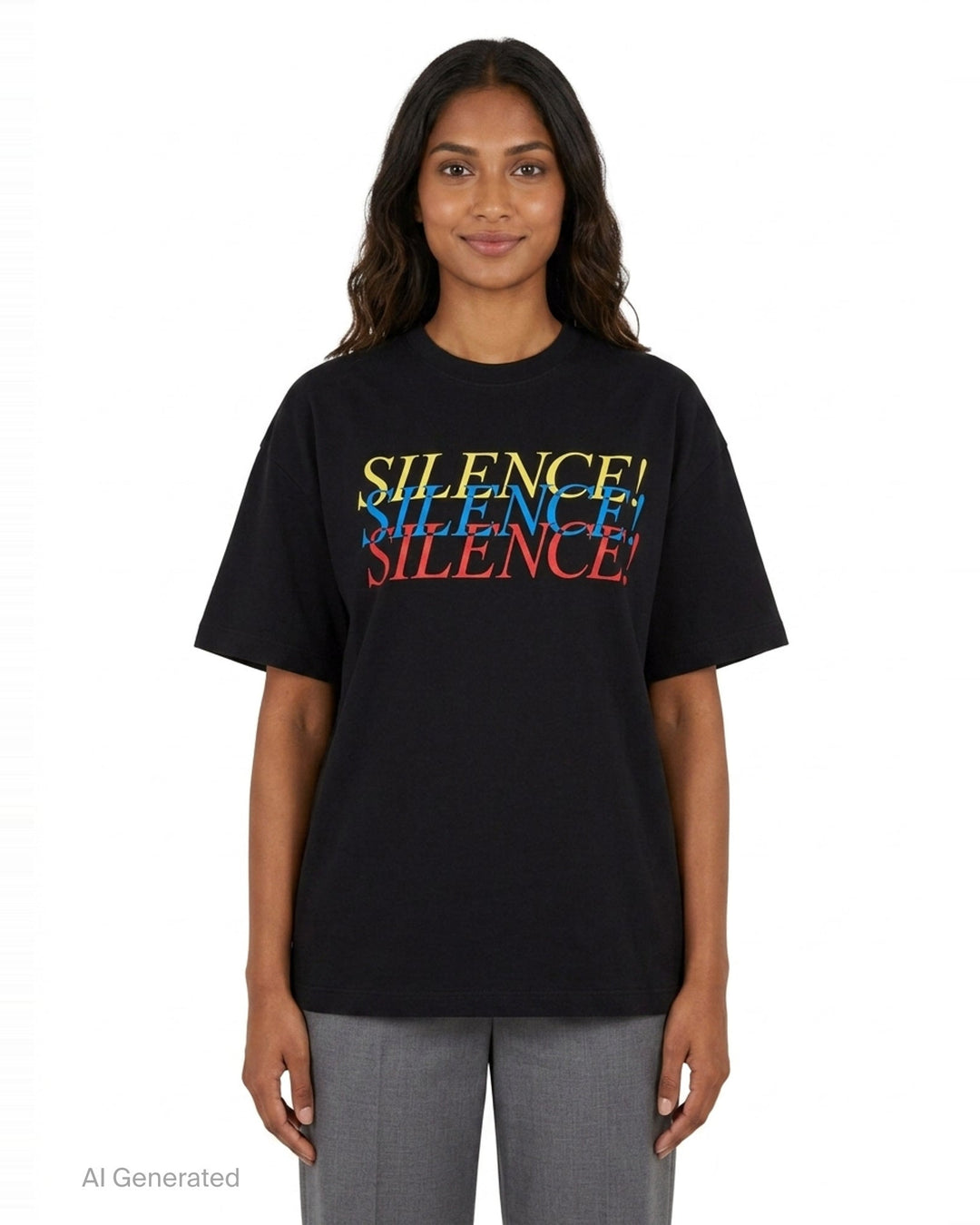 Silence Graphic Tee | MSGM | Club21 - front