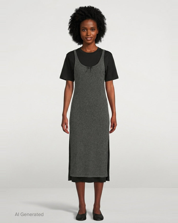 Tank Top Print T-Shirt Dress | MSGM | Club21 - front