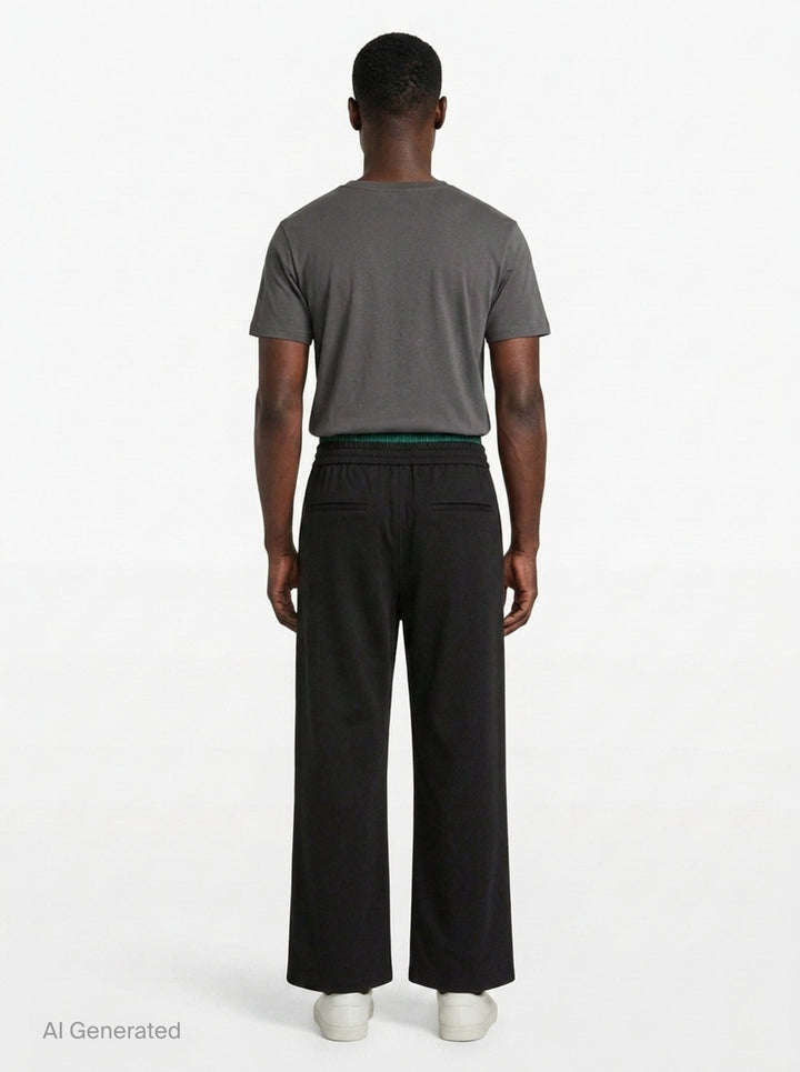 Two Layer Waistband Pants | MSGM | Club21 - back