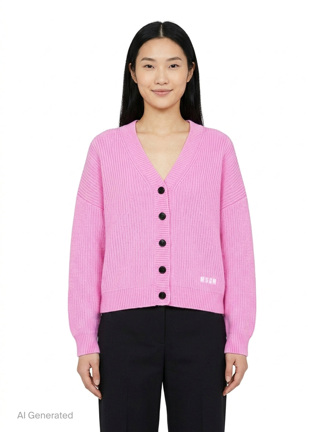 V-Neck Cardigan | MSGM | Club21 - front