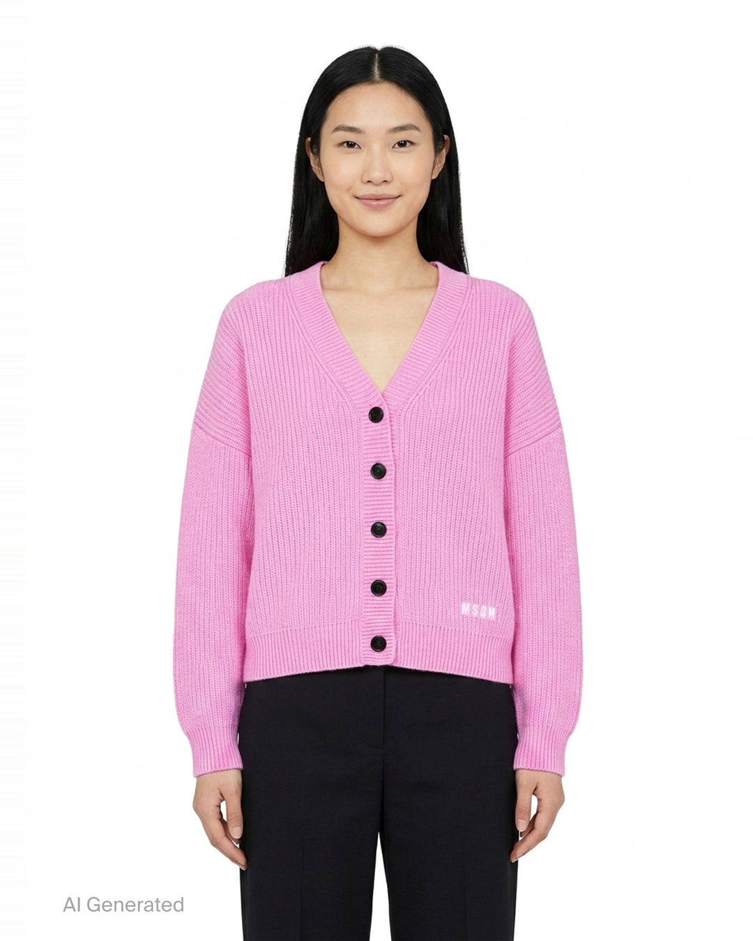 V-Neck Cardigan | MSGM | Club21 - front