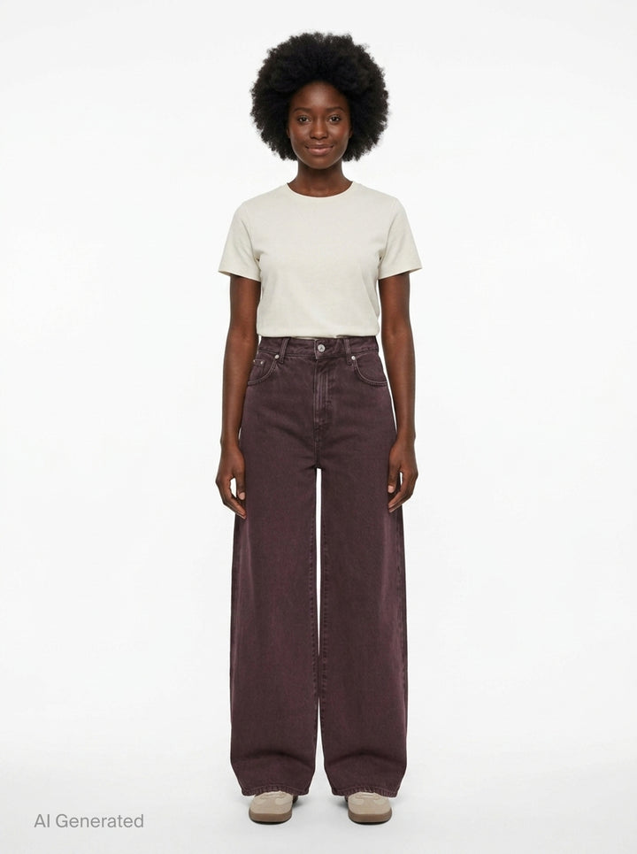 Wide Leg Jeans | MSGM | Club21 - front