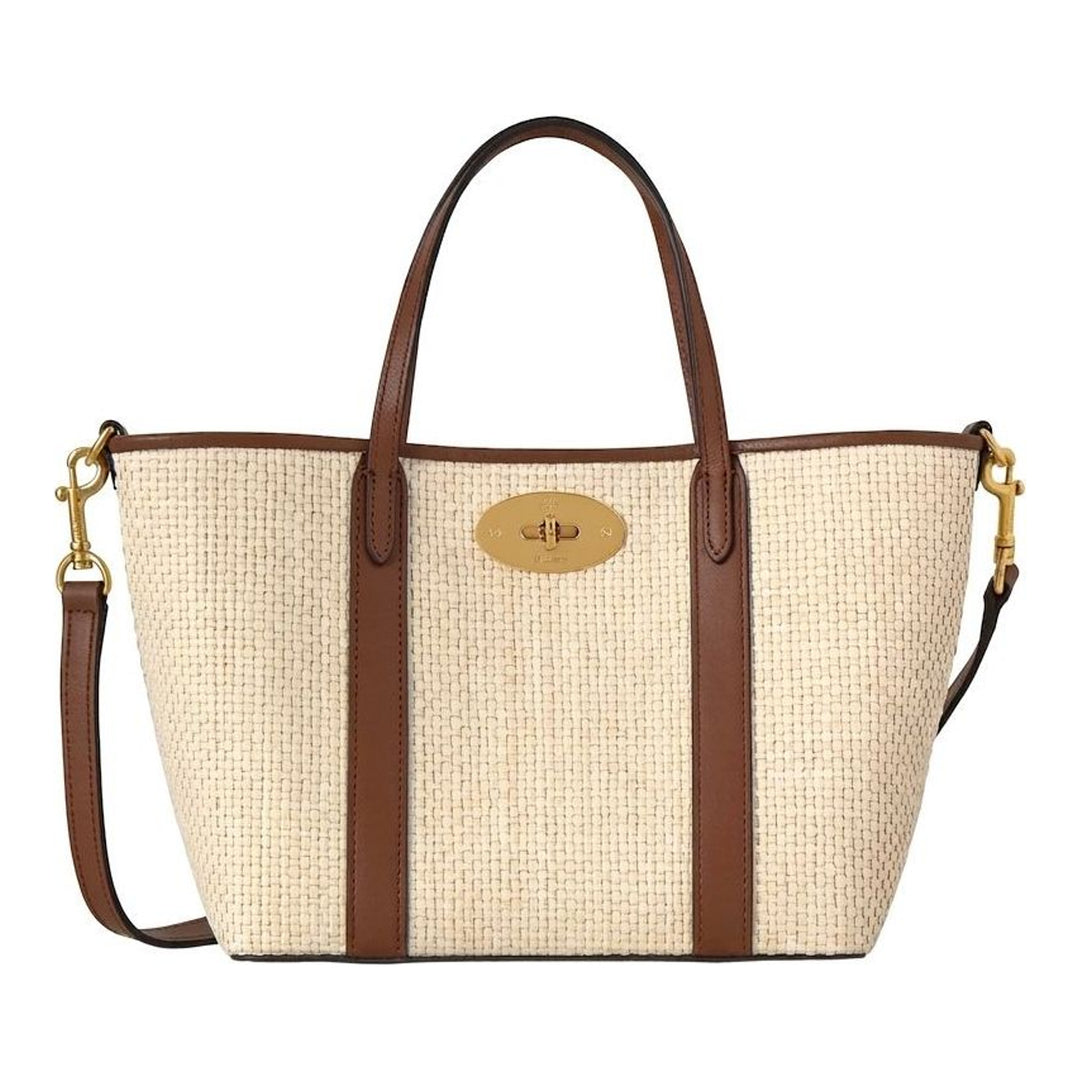 Mini Bayswater Raffia Tote | Mulberry | Club21 - packshot