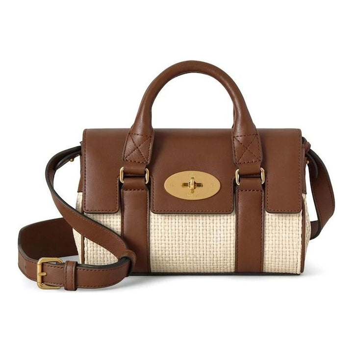 Mini Heritage Bayswater Raffia | Mulberry | Club21 - packshot