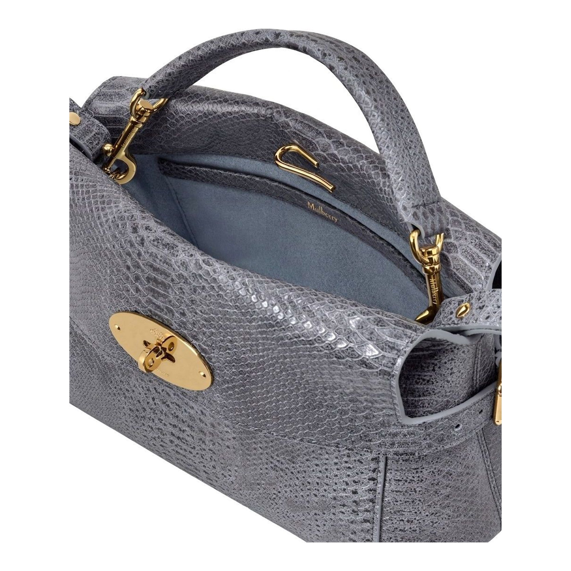 MULBERRY 스몰 스티비 탑 핸들 백