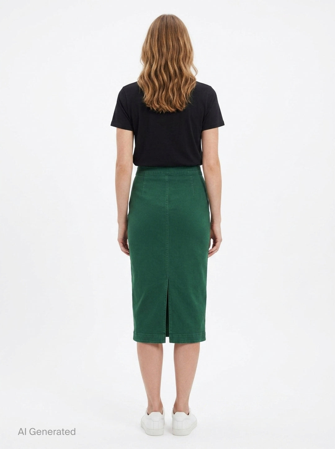 Black Denim Midi Skirt | N°21 | Club21 - back