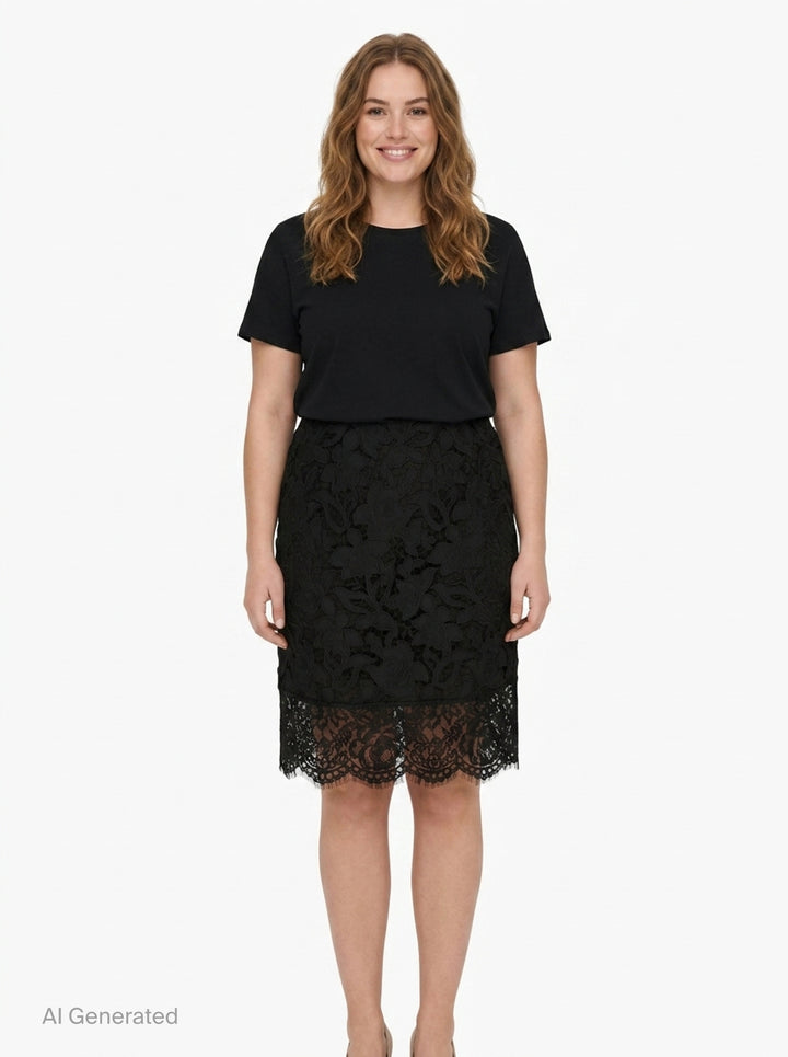 Floral Lace Pencil Skirt | N°21 | Club21 - front