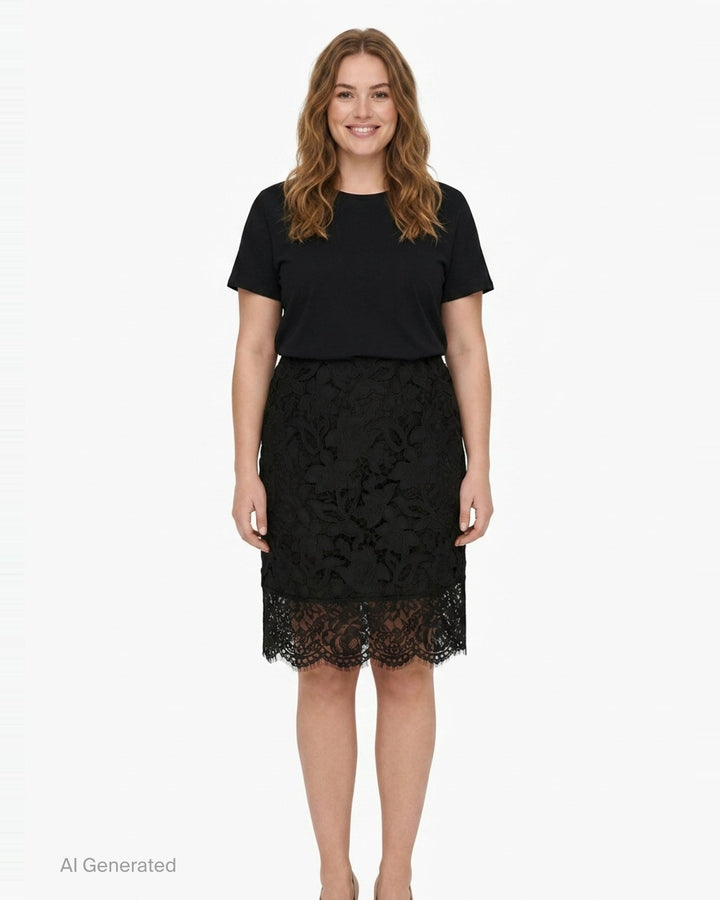 Floral Lace Pencil Skirt | N°21 | Club21 - front