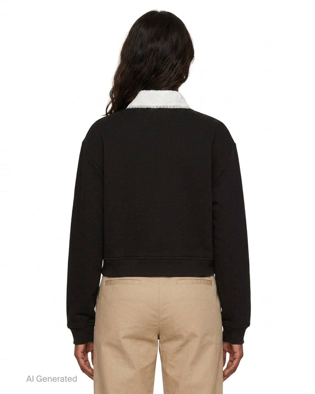 Lace Collar Button Sweatshirt | N°21 | Club21 - back