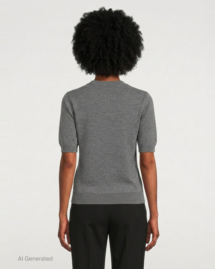 Lace Detail Crew Neck Knit | N°21 | Club21 - back