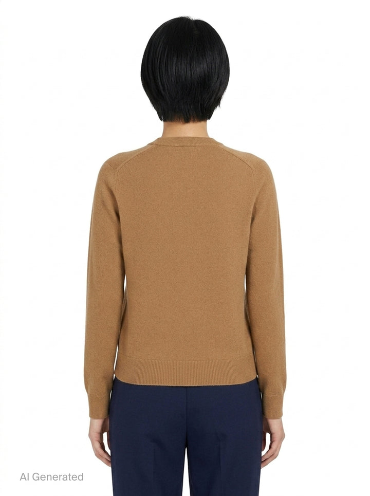 Pearl Brooch Cashmere Cardigan | N°21 | Club21 - back