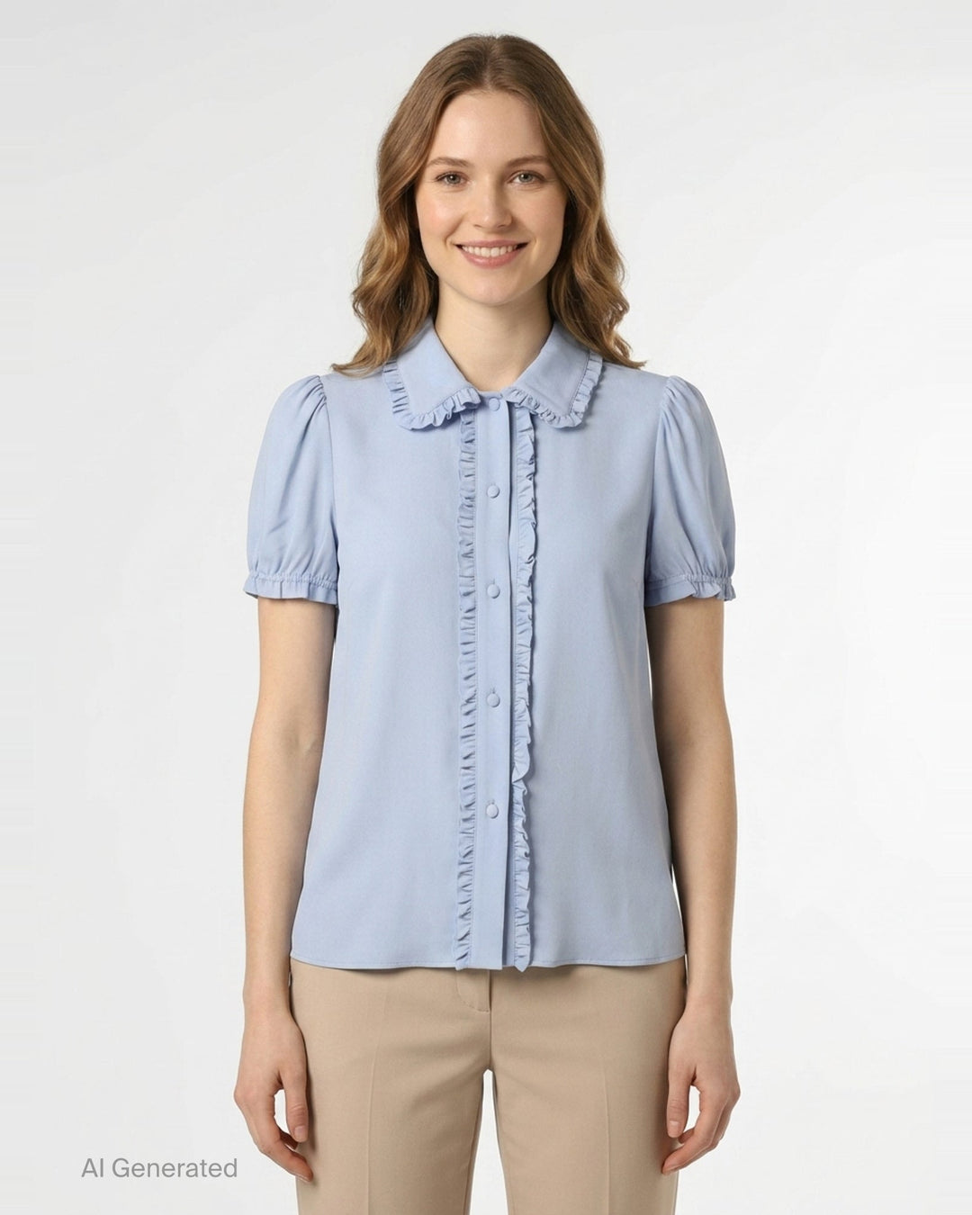 Ruffle Collar Detail Blouse | N°21 | Club21 - front