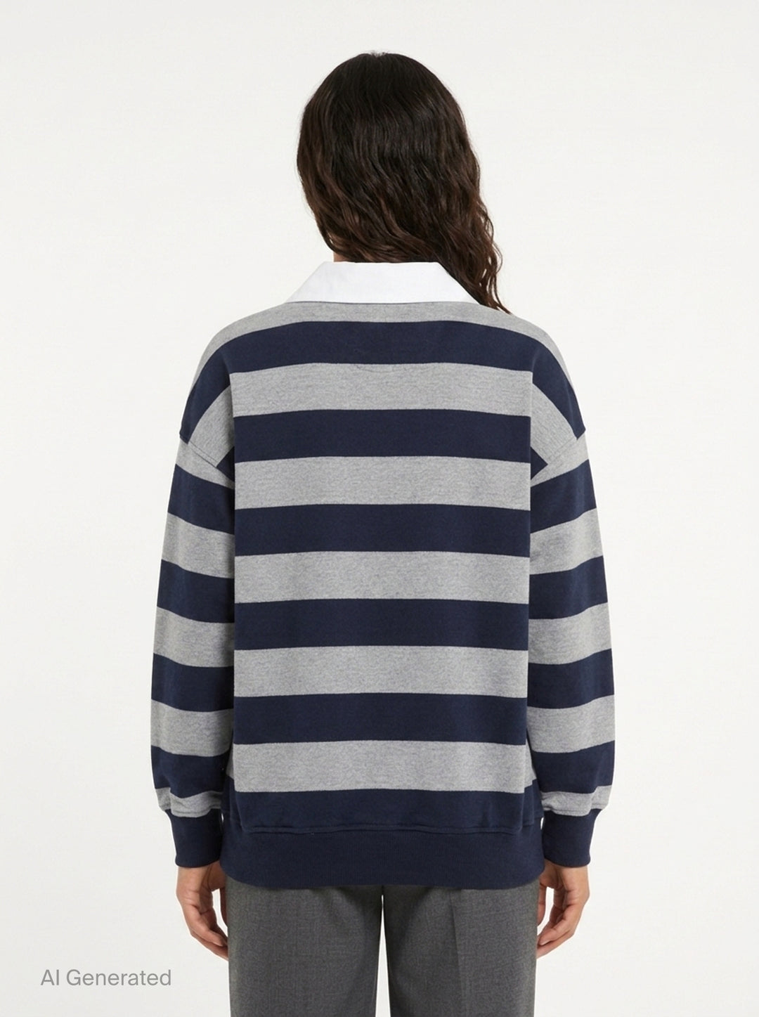 Striped Rugby Sweatshirt | N°21 | Club21 - back
