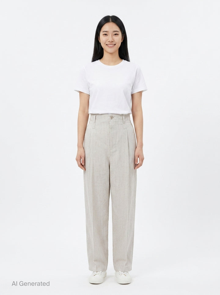 Striped Wide-Leg Pants | N°21 | Club21 - front