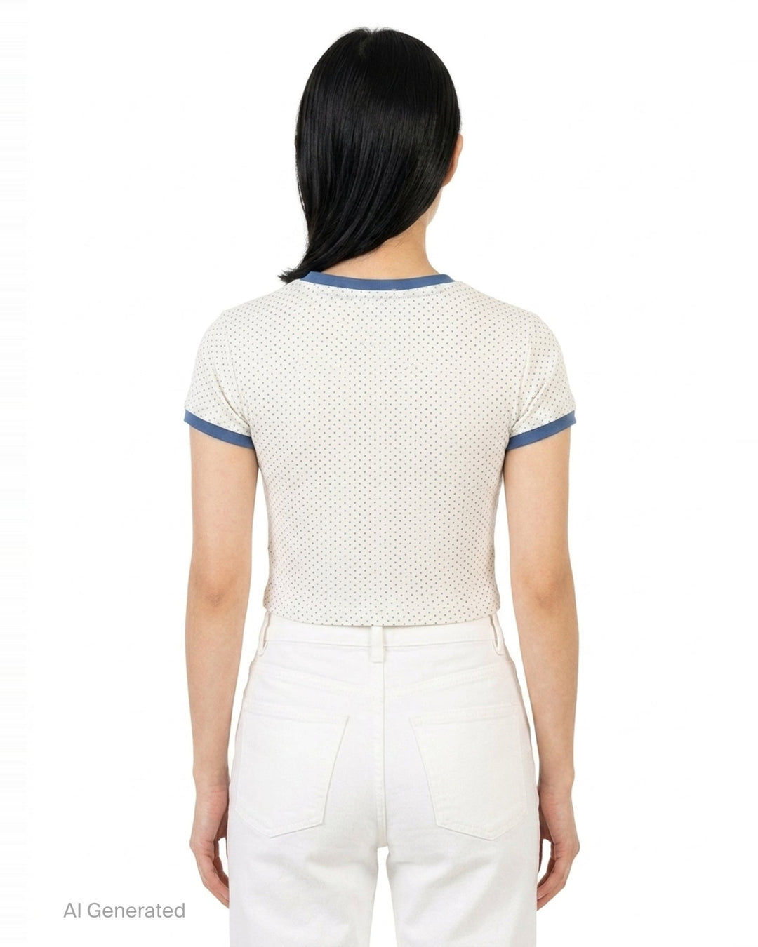 Crop Bestie Polka Dot Tee | Nineties | Club21 - back