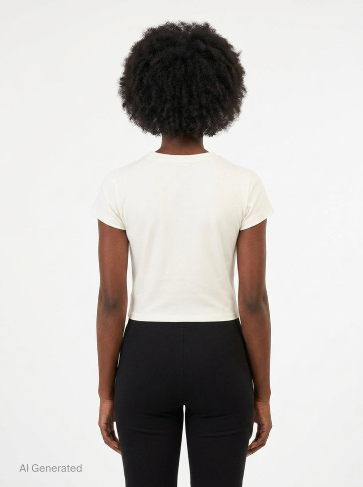 Dainty Heart Graphic Baby Tee | Nineties | Club21 - back