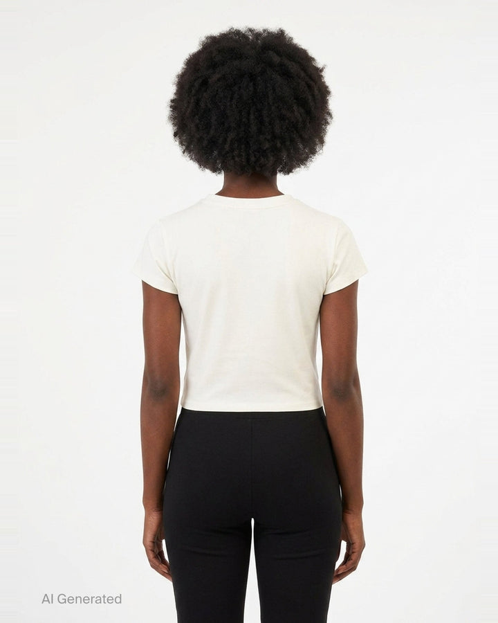 Dainty Heart Graphic Baby Tee | Nineties | Club21 - back