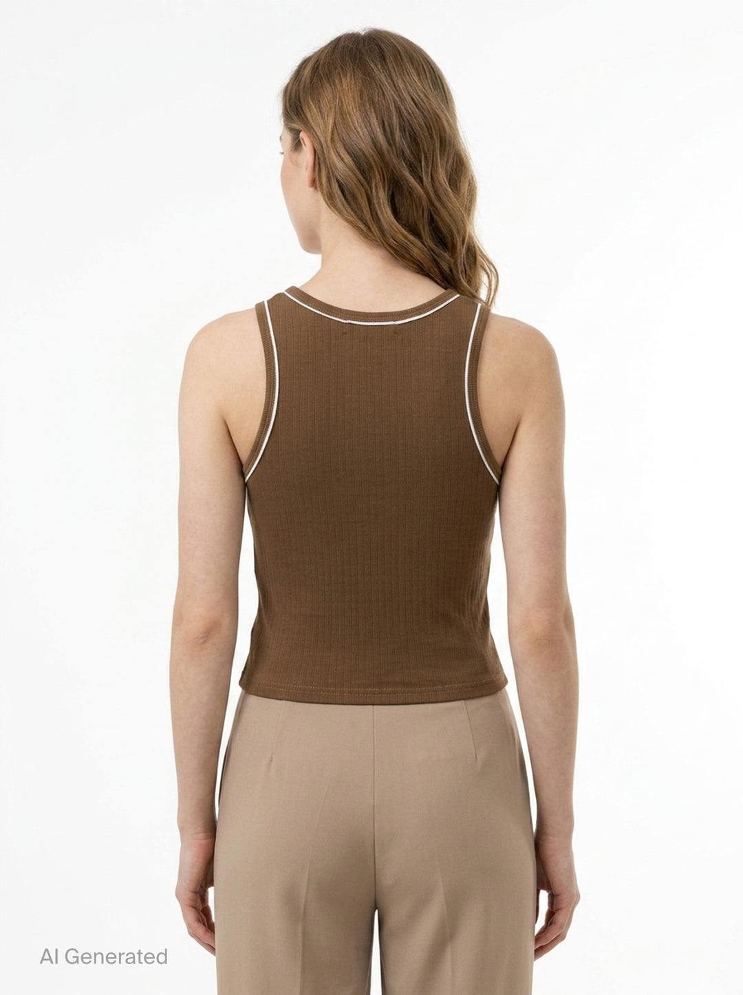 Hazelene Ribbed Tank Top | Nineties | Club21 - back