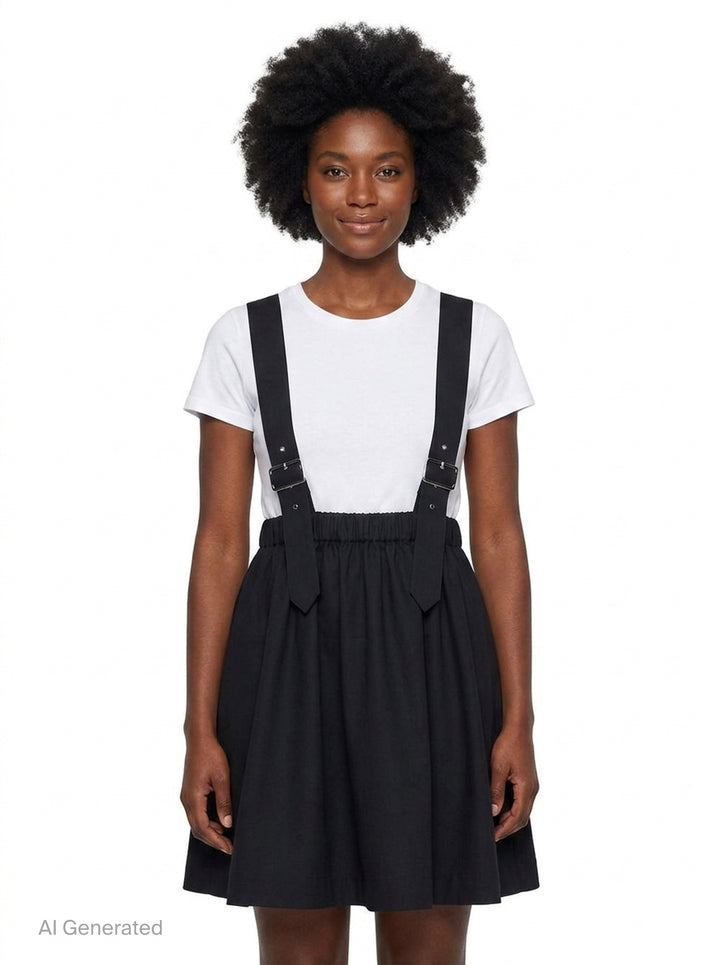 Crossback Bow Pinafore | Noir Kei Ninomiya | Club21 - front