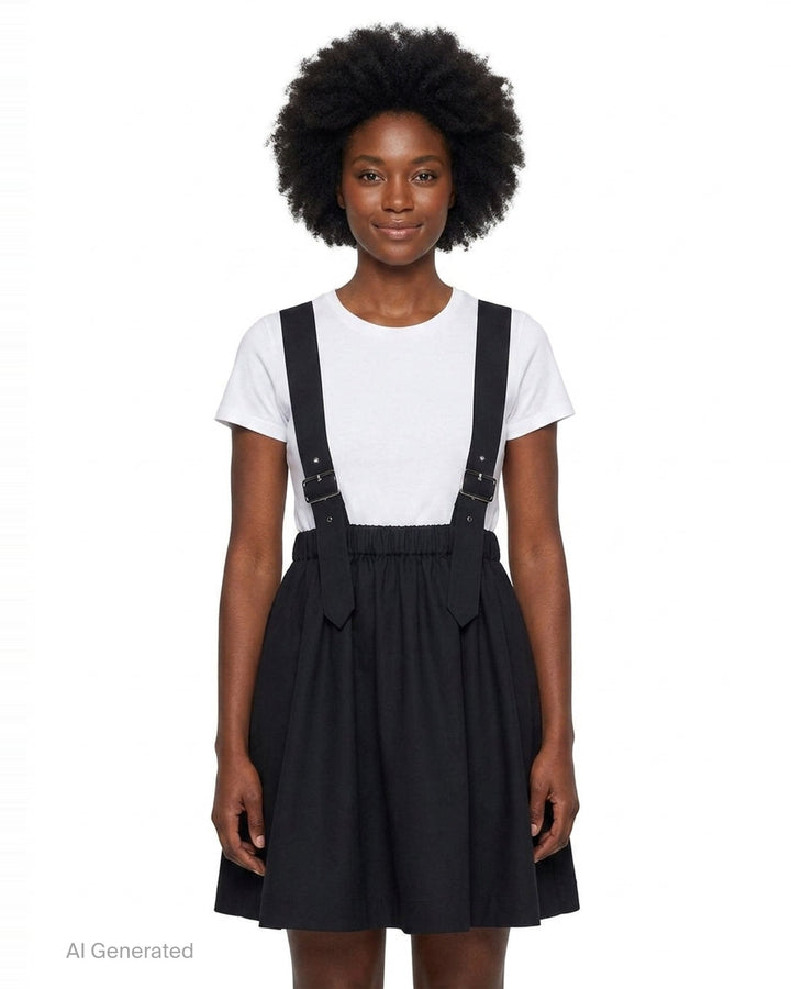 Crossback Bow Pinafore | Noir Kei Ninomiya | Club21 - front